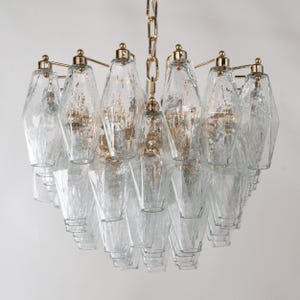 Modern chandelier Polyhedrons – Murano Glass Hand-blown Italy – Design lamp image 9