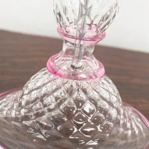 Murano-Tischlampen: Transparentes Glas mit rosa Akzenten (2er-Set) Bild 9