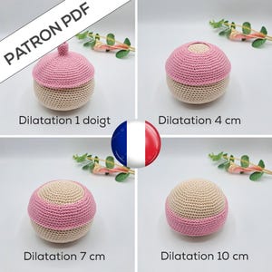 Patrón de dilatación cervical con cabeza de crochet - FRANCÉS
