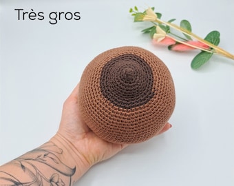 Sein crochet Taille TRES GROS - Modèle éducatif d'allaitement pour sage-femme, doula, conseillère en lactation, IBCLC