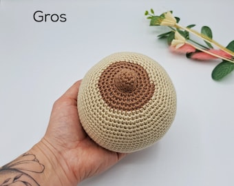 Sein crochet TAILLE GROS - Modèle éducatif d'allaitement pour sage-femme, doula, conseillère en lactation, IBCLC