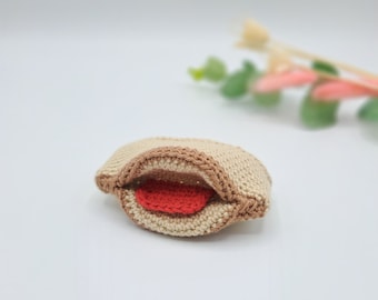 Bouche et sein au crochet - Modèle de démonstration d'allaitement pour sage-femme, doula, conseillère en lactation, IBCLC