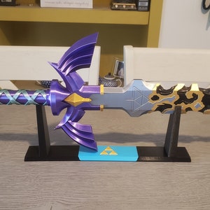 Corrupted Master Sword with Display Stand - 3D Printed