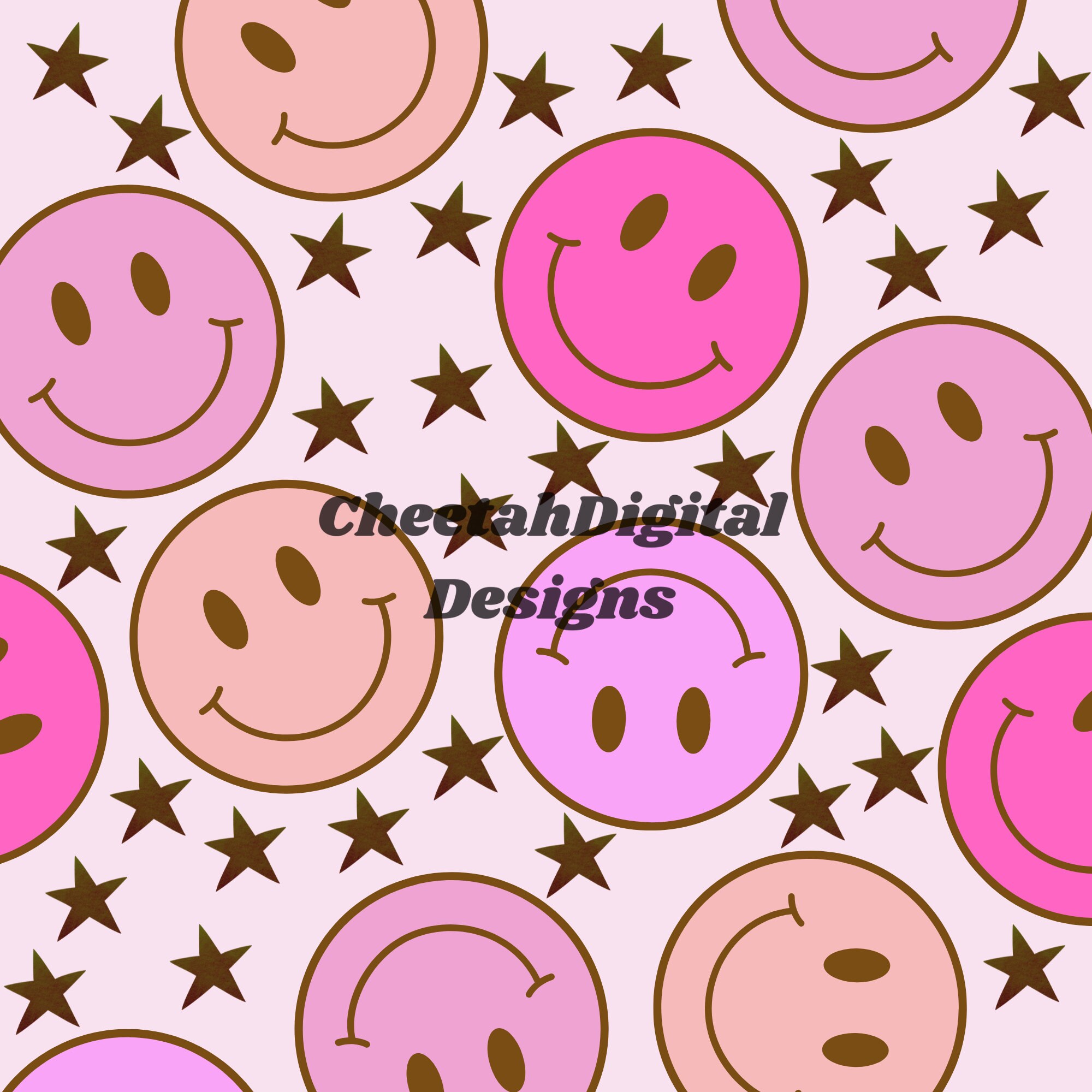 Buy Pink Smile Face Neutral Smile Face Seamless Pattern Background Online  in India  Etsy