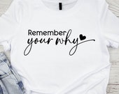 Remember Your Why SVG: Inspirational Quote Bundle (Digital Files)