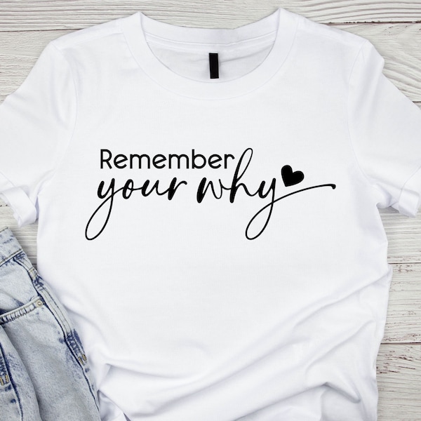 Remember Your Why SVG, Inspirational Quotes SVG, Motivation Svg,  Love Yourself Svg, You Matter, Created With a Purpose Svg