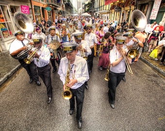 New Orleans Photos, Marching Brass Band, Second Line Parade, French Quarter Festivals, New Orleans Festivals, A Limited Edition Print
