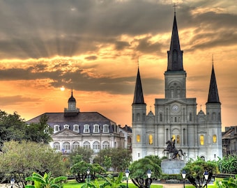 Jackson Square Sunset, A Limited Edition Print