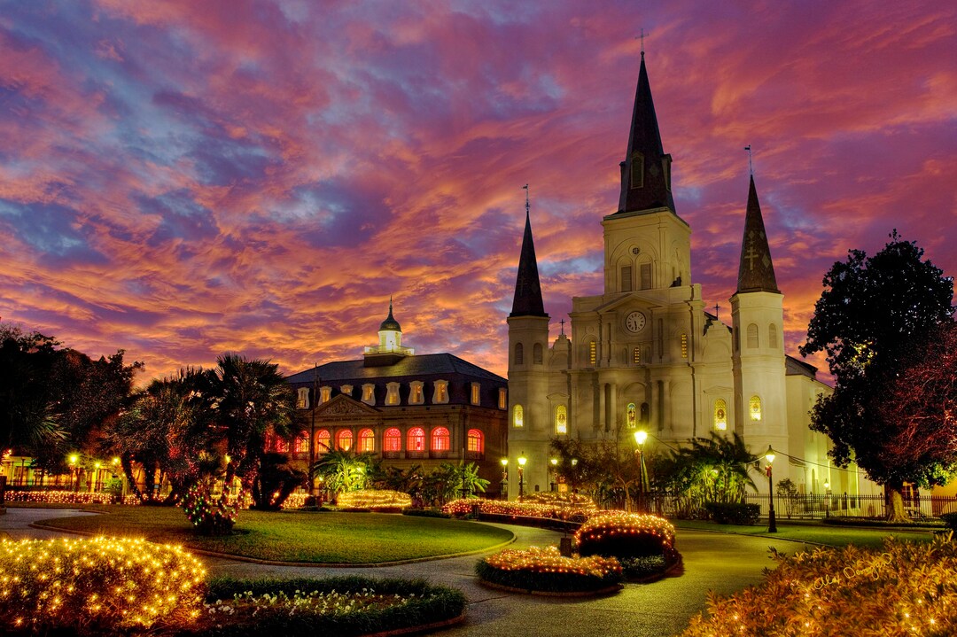 New Orleans Christmas, French Quarter Christmas, St. Louis Cathedral