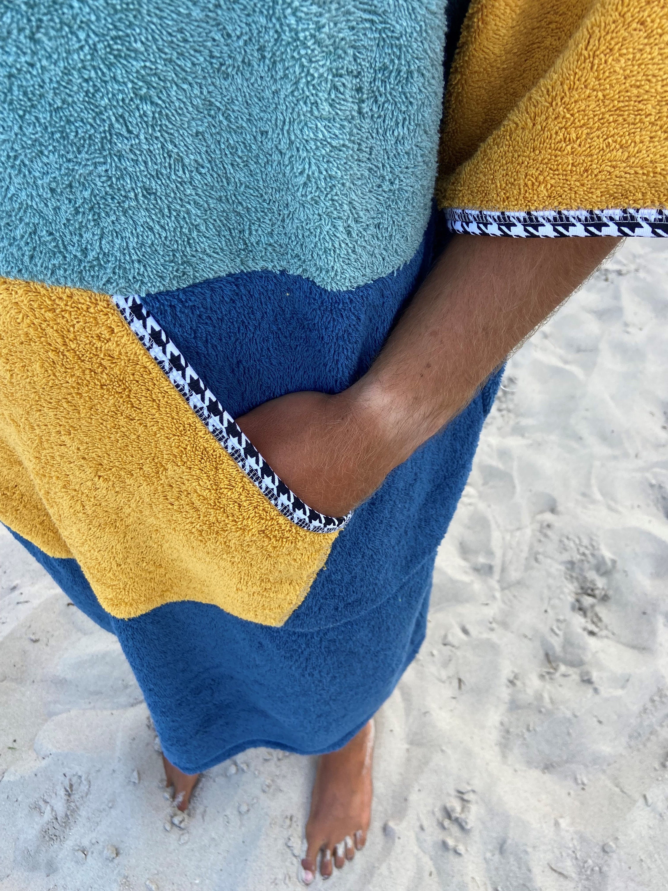 Asciugamano Spiaggia Con Cappuccio Highdi - Poncho Microfibra Ultra Assorbente Per Adulti - Foto 6