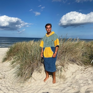 Changing Robe Adult California Hooded Towel 100 % Cotton Surf Poncho Swim Parka Kids Gift for Surfer Poncho for Man Cotton Towel Hooded Robe