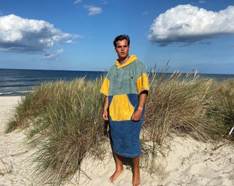 Cambiamento vestaglia adulto California asciugamano con cappuccio 100% cotone poncho da surf nuotata Parka regalo per bambini per surfista poncho per uomo asciugamano in cotone accappatoio con cappuccio