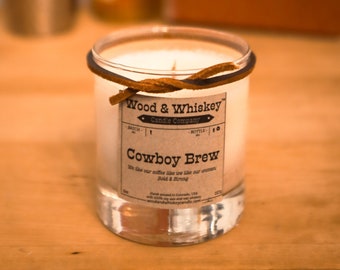 Cowboy Brew // Whiskey Infused Soy Candle