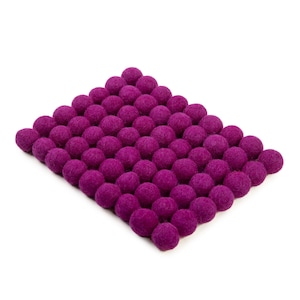 Wolvilten pom-poms van 2 cm: levendige ambachtelijke pompons