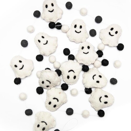 Guirlande d'Halloween effrayante - décoration de maison hantée - bannière de fête de sorcière