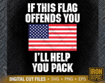 American Flag SVG: Patriotic Cut File for Cricut & Silhouette (Digital Download)