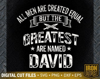 Funny Dad Named David SVG: Fathers Day Cut File (Digital Download)