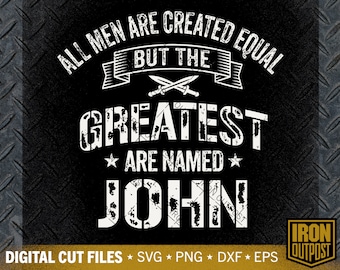 Funny Dad Named John SVG: Patriotic American Cut File (Digital Download)