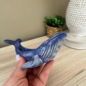 手作りのクジラ型ソイワックスキャンドル、海岸や海をイメージしたインテリア 画像 2