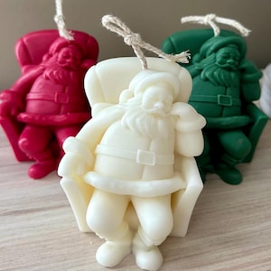 Funny Santa Candle | Whimsical Christmas Decor