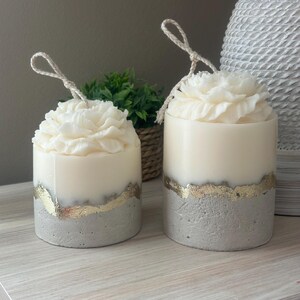 Modern decor candle | Room decorative candle | Loft decorations | Housewarming gift | Gift for her | Wedding decor | Home decor | Concrete