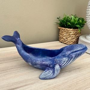 手作りのクジラ型ソイワックスキャンドル、海岸や海をイメージしたインテリア 画像 3