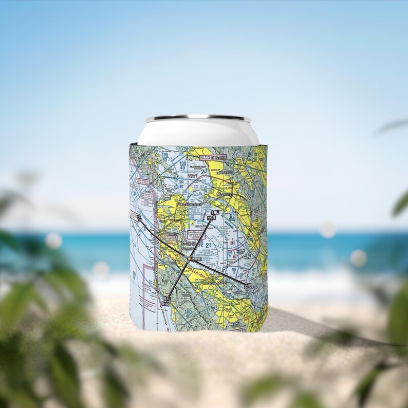 Benutzerdefinierte Luftfahrt Schnittkarte Can Cooler Sleeve - personalisiertes Geschenk, Flugzeugpilot Zubehör, Geschenk für Flugbegeisterte, Reisethema Bild 4