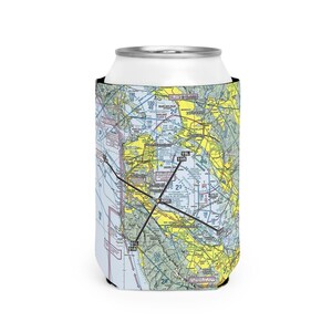 Benutzerdefinierte Luftfahrt Schnittkarte Can Cooler Sleeve - personalisiertes Geschenk, Flugzeugpilot Zubehör, Geschenk für Flugbegeisterte, Reisethema Bild 6