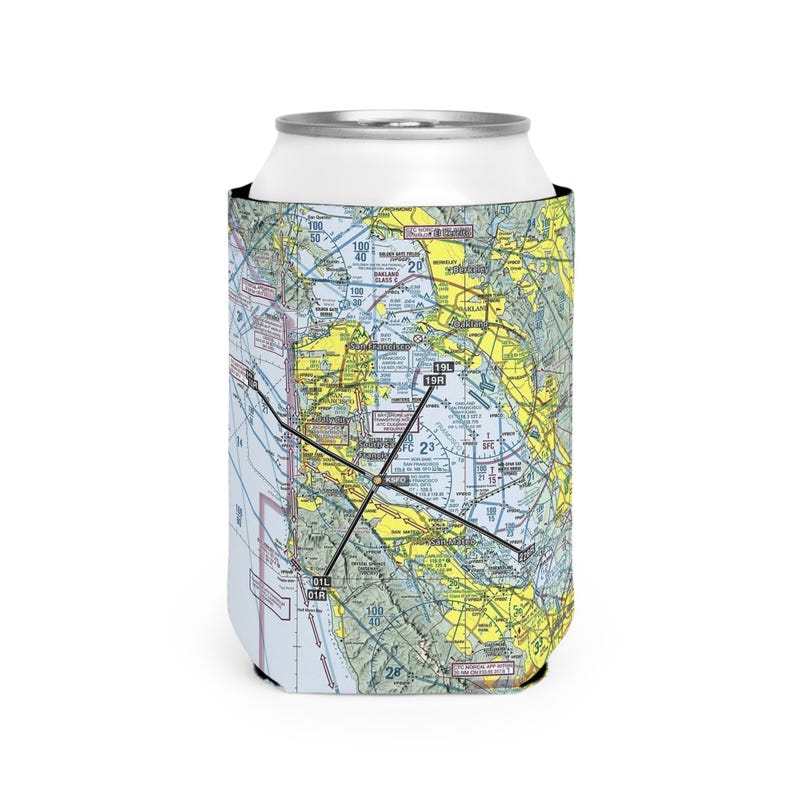 Benutzerdefinierte Luftfahrt Schnittkarte Can Cooler Sleeve - personalisiertes Geschenk, Flugzeugpilot Zubehör, Geschenk für Flugbegeisterte, Reisethema Bild 6