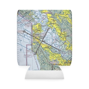 Benutzerdefinierte Luftfahrt Schnittkarte Can Cooler Sleeve - personalisiertes Geschenk, Flugzeugpilot Zubehör, Geschenk für Flugbegeisterte, Reisethema Bild 3