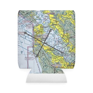 Benutzerdefinierte Luftfahrt Schnittkarte Can Cooler Sleeve - personalisiertes Geschenk, Flugzeugpilot Zubehör, Geschenk für Flugbegeisterte, Reisethema Bild 2