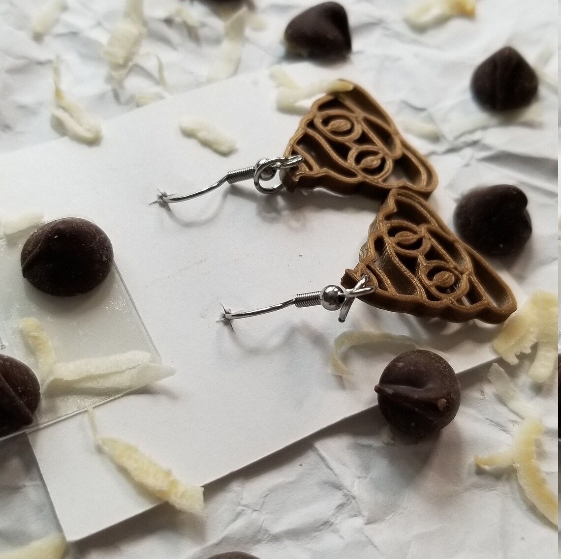 3D Printed Poop Emoji Earrings 3 Colors - Etsy