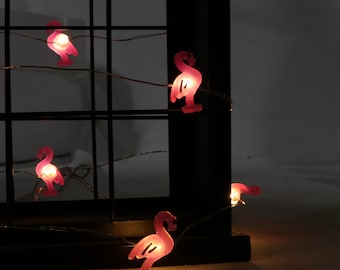 20 LED rosa fenicottero stringa luci, luci decorative
