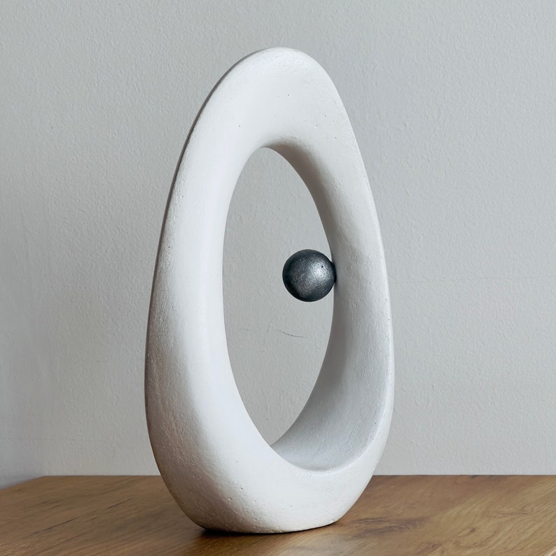 Abstract Sculpture Modern Statue Abstract Statue White Décor Etsy