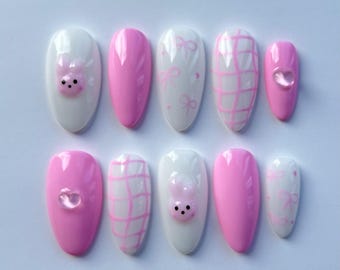 BT21 BTS ネイル　3D パーツ BT21 Magic Shop Press on Nails , BTS Cute K-pop Nails , ARMY