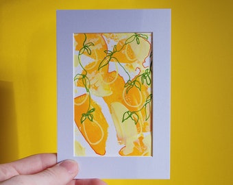 Lemon Tree Branches - original painting