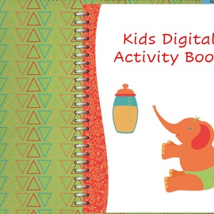 Kids Activity Book, Writing, Math, Problem Solving,
