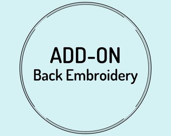 ADD-ON Back Embrodiery