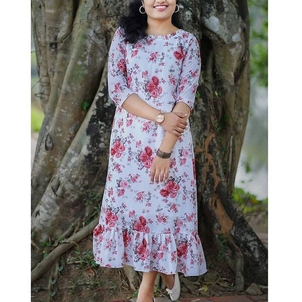 Floral Print Midi Dress main image 0