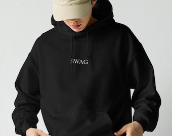 Sweat à capuche SWAG - Sweat-shirt Bieber, pull unisexe tendance, sweat à capuche graphique de la culture pop, cadeau esthétique de l'an 2000, sweat-shirt Its Not Clocking