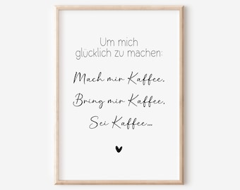 Kitchen | Home | Coffee | Wine | Poster Wall Decor | Download | Recipe | Cooking | Black and White