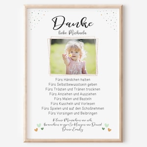 Abschiedsgeschenk Kita | Erzieherin | Kindergarten | Kinderpflegerin | Tagesmutter | Geschenk Danke | Eukalyptus