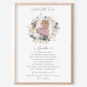 Abschiedsgeschenk Kita | Erzieherin | Kindergarten | Kinderpflegerin | Tagesmutter | Geschenk Danke | Wildblumen | Wiesenblumen