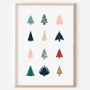 Poster Weihnachtsbaum | Familie | Weihnachtsdekoration | Xmas | Geschenk | Zuhause | Weihnachtsschmuck | Wanddeko