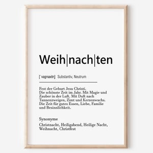Poster Weihnachten | Familie | Weihnachtsdekoration | Definition | Geschenk | Zuhause | Weihnachtsschmuck | Wanddeko