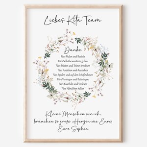 Abschiedsgeschenk Kita | Erzieherin | Tagesmutter | Kindergarten | Kinderpflegerin | Geschenk Danke | Wildblumen | Wiesenblumen