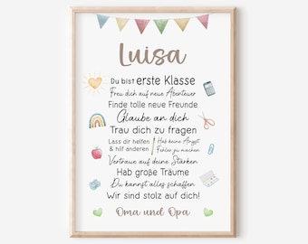 School enrollment gift | Back to school gift for a schoolchild | Wishes | Encouragement | Affirmation | Gift for godchild | School enrollment gift