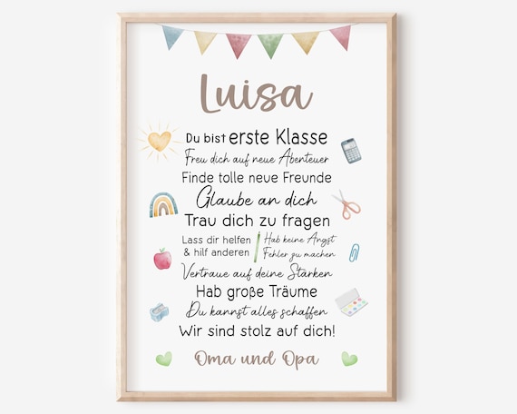 FANICE EOS Schulanfang Grußkarten – Süße Geschenke Für Schüler Zur Einschulung