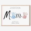 Personalized Baby Handprint Gift for Mom Template | Personalized with Name | Mother's Day product logo