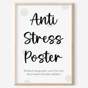 Arbeitszimmer | Home Office | Büro | Anti Stress Poster | Wanddeko | Zuhause | Business | Minimalistisch